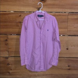 Pink, Navy and White checkered Ralph Lauren